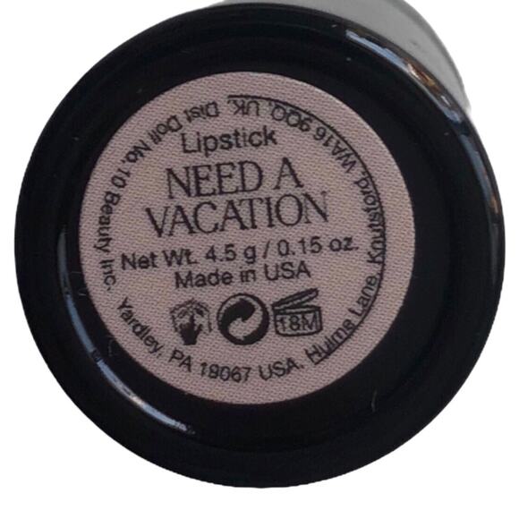 Doll 10 Hydrating Long Lasting Antiaging Need A Vacation Lip Rouge Lipstick - Picture 1 of 16
